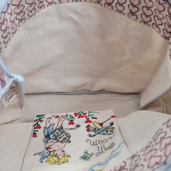 Brighton Love is in Bloom Sweet Heart Large Canvas Tote Bag - Picture 7 of 9